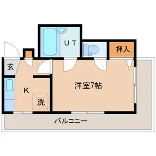 1Kの間取り画像