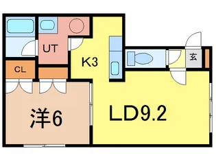 曙プレジデント【1階】の間取り
