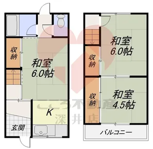 大阪府寝屋川市堀溝3【一戸建】の間取り