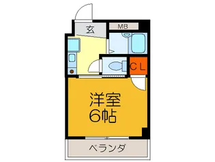 ヤサカフォーユ【5階】の間取り