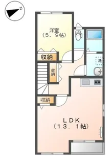コーポ サイカ【2階】の間取り
