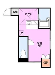 ル・ポート舟入I【1階】の間取り
