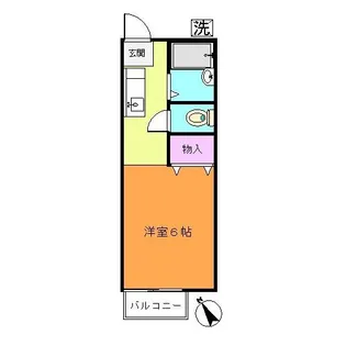 カトレアハイツ【1階】の間取り