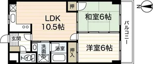 ライブ・コーポ辰広【1階】の間取り