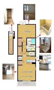 エステート・SUGI(スギ) III棟【2階】の間取り