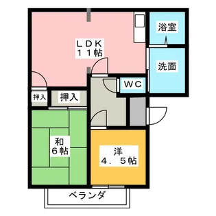 おーくたうん長久手C【2階】の間取り