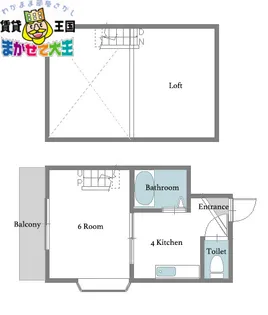 1Kの間取り画像