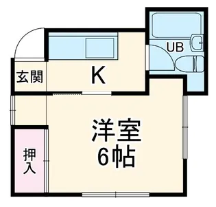 見附町ハイツ【1階】の間取り