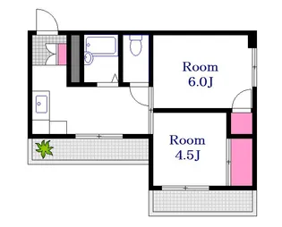 広島県広島市中区千田町3【マンション】の間取り