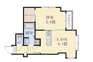 さくらヒルズ樋之口弐番館【3階】の間取り