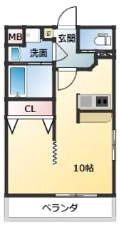 サンヒルズ内ノ脇【3階】の間取り