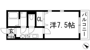 メゾンダイコー石橋【1階】の間取り