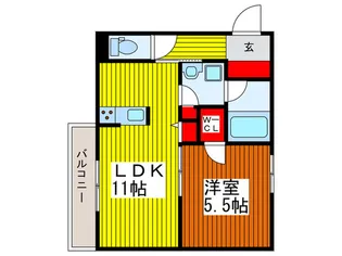 グランリビオ浦和美園【3階】の間取り