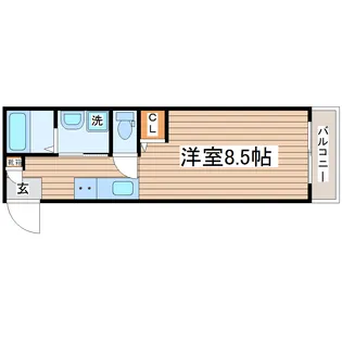 宮城県仙台市太白区郡山7【アパート】の間取り