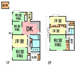 神奈川県伊勢原市善波【一戸建】の間取り