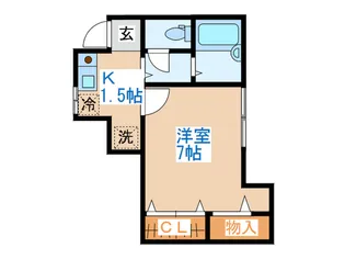 FLAT K【1階】の間取り
