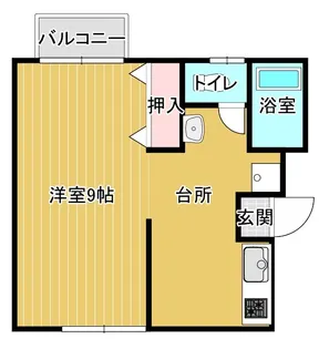 アルフィーハイツ【1階】の間取り