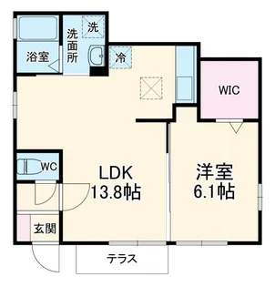 ヴェルジュ向【1階】の間取り