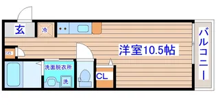 ノワール・エ・ブランII【1階】の間取り
