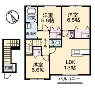 アローバレー【2階】の間取り