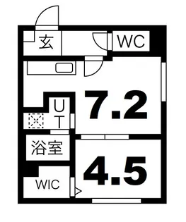 ラグジースペース南郷【2階】の間取り