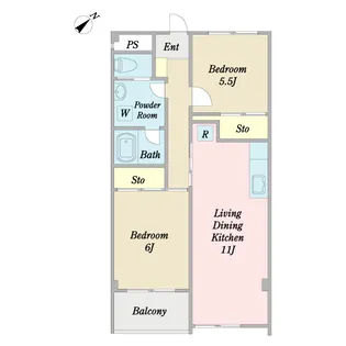 荒井マンションIII【2階】の間取り