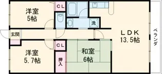 サザンクロス【2階】の間取り