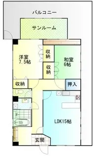 フィネーザ・フォンテ【4階】の間取り