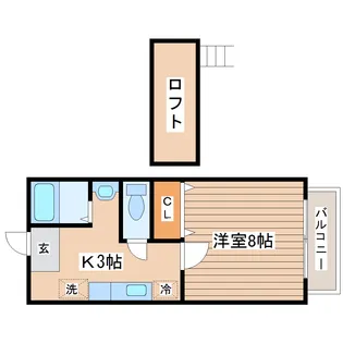 VOX中倉【1階】の間取り