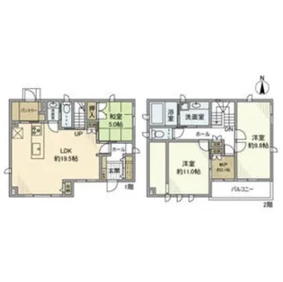 愛知県豊田市豊栄町4【一戸建】の間取り