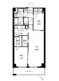 東京都板橋区前野町2【マンション】の間取り