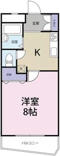 1Kの間取り画像