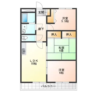 3LDKの間取り画像