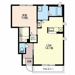 ミュアミュール【1階】の間取り