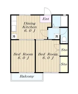 ゴールドハイツ【1階】の間取り