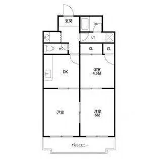 スカイベル【2階】の間取り