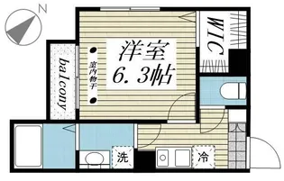 ルッシェロ平井【1階】の間取り