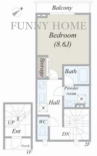 東京都目黒区中目黒5【マンション】の間取り