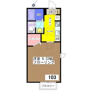エスペランサスバルB棟【1階】の間取り