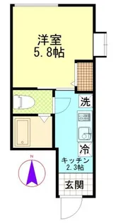 リーテンリュカ西新井【1階】の間取り