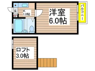第二コマツコーポ【1階】の間取り
