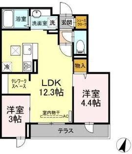 ステラ美光【3階】の間取り