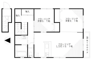 ヴェリテ【2階】の間取り