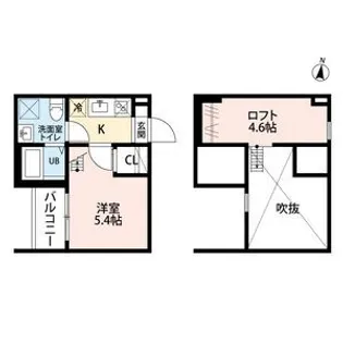 愛知県名古屋市守山区小幡南2【アパート】の間取り
