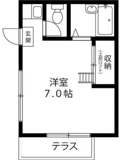 レインボーハイツ【1階】の間取り