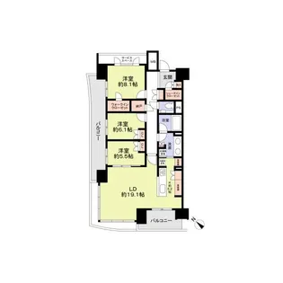 東京都中央区晴海5【マンション】の間取り