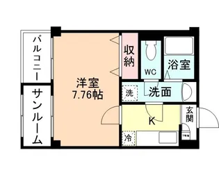 プリズム婦中I【2階】の間取り