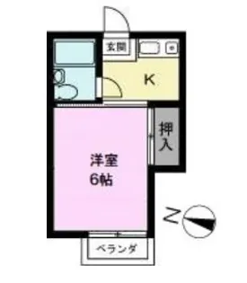 プラザ ドゥ コンフォート【2階】の間取り