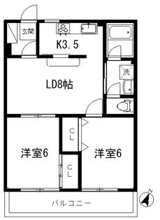 東京都杉並区上荻4【マンション】の間取り