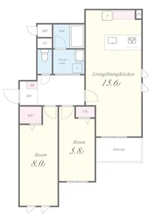 東京都練馬区高松1【マンション】の間取り